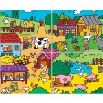 Vilac Farm Scene Wooden Puzzle (Set of 4)