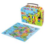 Vilac Wooden Puzzle in a Suitcase - Map of France 