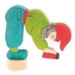 GRIMM'S Birthday Ring Decoration Hand-Colored Dwarf and May Beetle