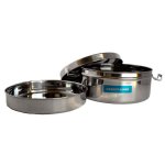 Greentainer Stainless Steel Container with Clips & Tray (14 cm)