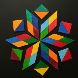 GRIMM'S Magnetic Wooden Puzzle Indian Square (Small)